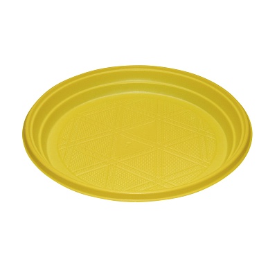 Тарелка бессекционная десертная ЭКО ПС D=165мм цвет Желтый И (х100/2400)